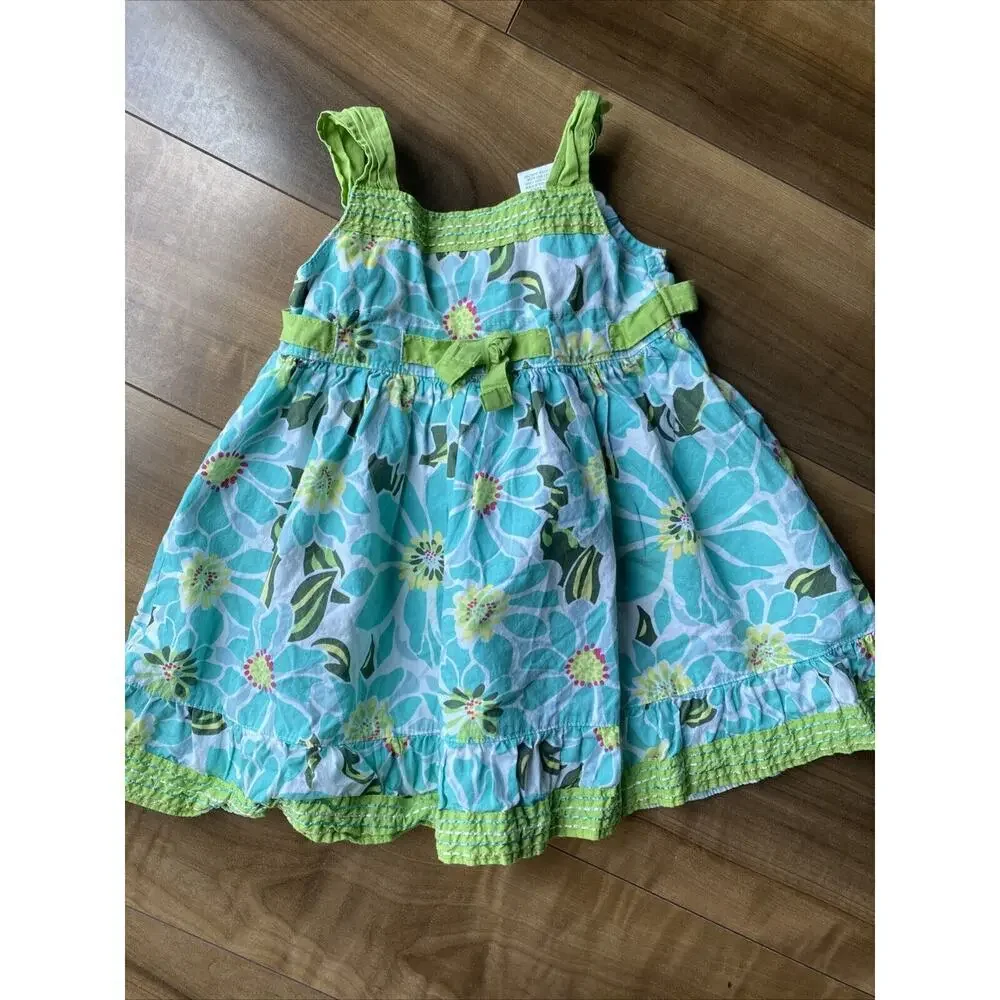 Bluberi Boulevard‎ Toddler Blue Floral Spring Easter Dress 18 Months
